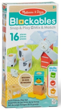 Melissa & Doug Конструктор дерев'яний Blockables На фермі Тваринки