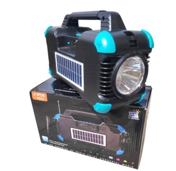 PRZENOSNE RADIO SOLARNE LATARKA POWERBANK MIKROFON