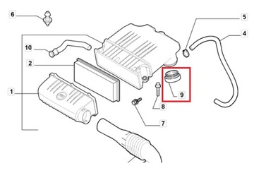 FIAT OE 71748095 TĚSNĚNÍ FILTRU VZDUCHU