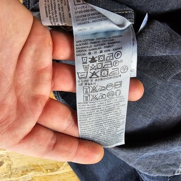 Koszula Jeansowa z Długim Rękawem LEVIS Męska Casual Nowy Model XL