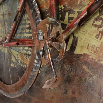 3D металлическая картина на стену для гостиной, объемное украшение LOFT BIKE