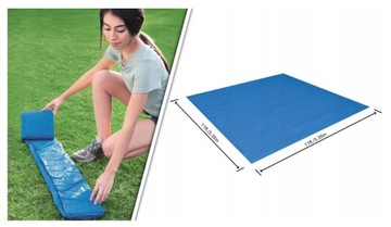 Bestway Брезентовый коврик для бассейна 335x335 см 58001