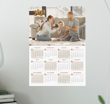 Годовой календарь А3 - индивидуальный дизайн + печать