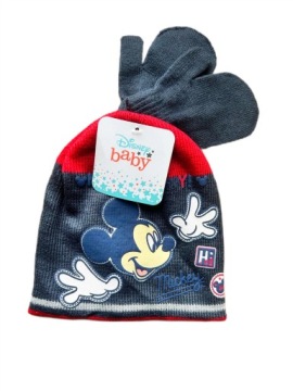 Комплект шапка рукавички DISNEY Міккі маус зимові для хлопчика 48 см