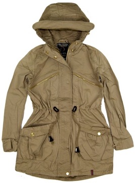 HK Nowa modna KURTKA Parka BEIGE Wiosna - 152/158