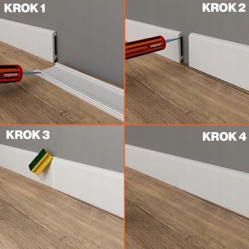 Белый полиуретановый плинтус Inspirum LCL-01