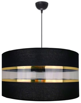 LAMPA WISZĄCA SUFITOWA ŻYRANDOL ABAŻUR DUŻY 40 CM