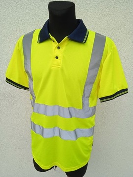 M STAND-SAFE ROBOCZA KOSZULKA POLO T-SHIRT ODBLASK OCHRONNA
