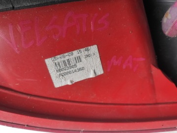 SVĚTLO ZADNÍ PRAVÁ RENAULT VELSATIS VEL SATIS