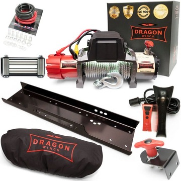 6T WYCIĄGARKA DRAGON 12V ELEKTRYCZNA WCIĄGARKA linowa samochodowa lawety