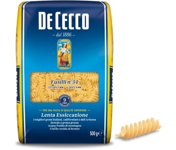 Makaron Włoski Fusilli nr34 De Cecco 500g Pasta