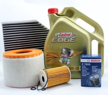 ZESTAW FILTRÓW+OLEJ 5W30 5L AUDI A6 C7 2.0 TDI