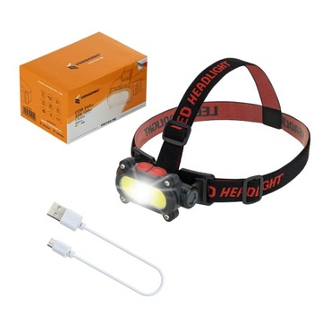 Светодиодный перезаряжаемый налобный фонарь COB для мастерской