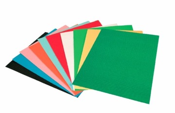 TEKTURA FALISTA A4 dekoracyjna KOLOROWA mix 10szt