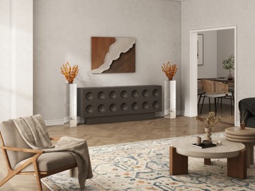 Высокая ваза с зеркалом 70 см