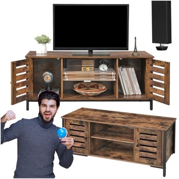 Szafka RTV Stolik pod telewizor TV Szafka ze schowkiem Komoda zamykana LOFT