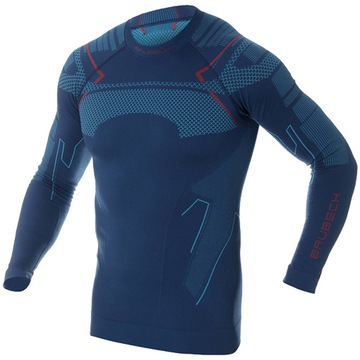 BLUZA BIELIZNA BRUBECK THERMO LS13040A MĘSKA M