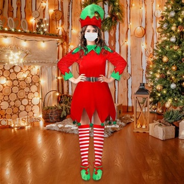 Kostium świąteczny Elf Rekwizyty do zdjęć Fancy Dress But od 160 cm do 170 cm