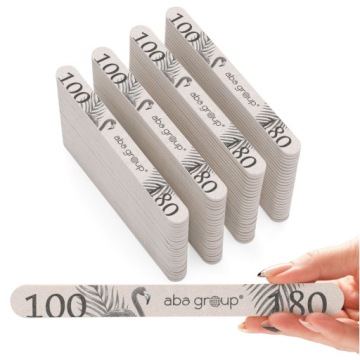 Пилка для ногтей прямая 100/180 фольга Набор из 100 шт Aba Group