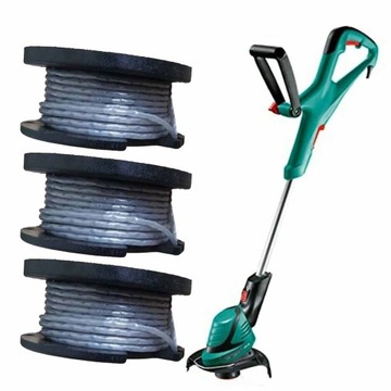 3X КАТУШЕЧНАЯ ЛЕСКА ДЛЯ ТРИММЕРА BOSCH ART 23 26 18-230 4 м 1,6 мм