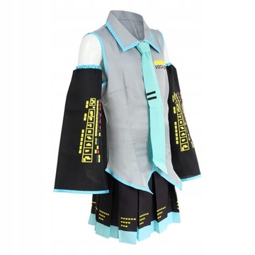Cosplay Hatsune Miku Halloween Kostium Niebieski,S