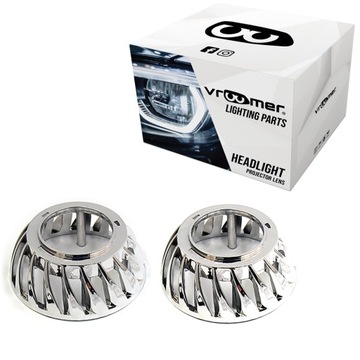 2x Maskownica Osłona Soczewki Turbina 2.5''