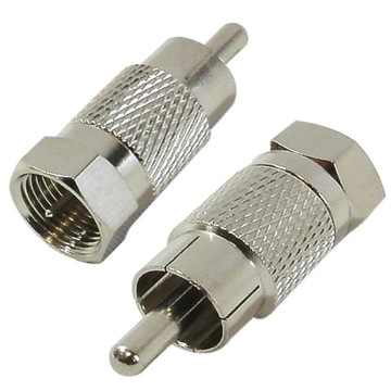 Adapter F wtyk / RCA wtyk