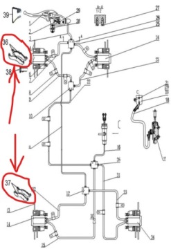 2x HYDRAULIC BRAKE CLOCKS QUAD Linhai M750L 750cc