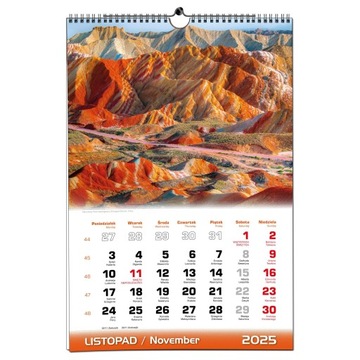 Календарь настенный 2025 B3 33 х 48 см 13 досок ПЕЙЗАЖИ МИРА