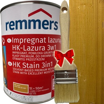 Remmers IMPREGNAT do elewacji HK LASUR LAZURA 3w1 5L DĄB JASNY 2264