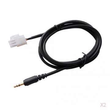 2x AUX 3,5 mm Smartphone MP3 Audio do odtwarzacza motocyklowego