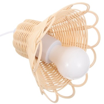 RATTANOWA LAMPA WISZĄCA ŻYRANDOL W STYLU NORDYM
