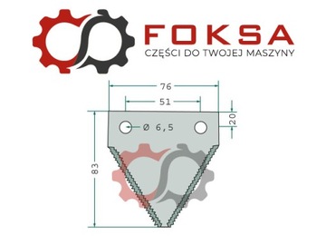 Лезвие косы точеной Claas Mega Lexion 611203