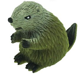 Bóbr z groszkiem 10cm kolory