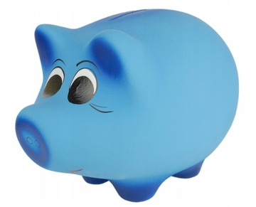 КОРОБКА-КОПИЛКА ДЕКОРАТИВНАЯ КЕРАМИКА СИНЯЯ БОЛЬШАЯ 16x23