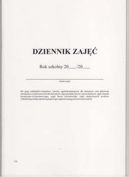 DZIENNIK ZAJĘĆ 1/6