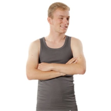 PODKOSZULKA MĘSKA RAMIĄCZKA CLASSIC PRĄŻEK - 3XL