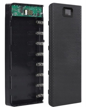 Obudowa PowerBank 8x 18650 2xUSB USB C SKŁADANA