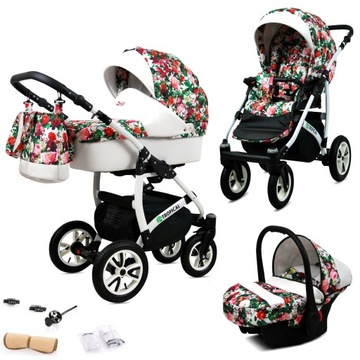 WÓZEK 3w1 TROPICAL GONDOLA SPACER FOTEL ALUMINIUM