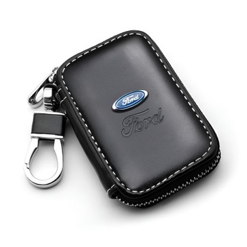 ETUI SASZETKA POKROWIEC NA KLUCZE KLUCZYK SAMOCHODOWY LOGO FORD EKOSKÓRA