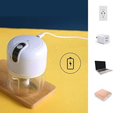 КУХОННАЯ ЭЛЕКТРИЧЕСКАЯ МЯСОРУБКА ДЛЯ ЧЕСНОКА И ЛУКА 250МЛ