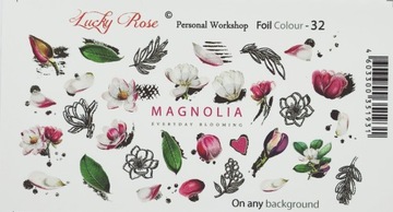 NAKLEJKI NA PAZNOKCIE LUCKY ROSE FOLIA C.GOLD-32