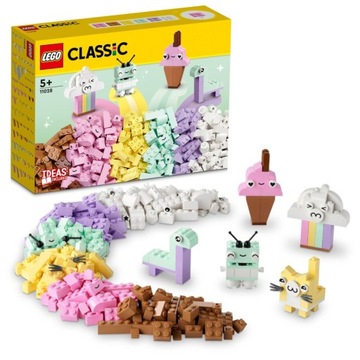 LEGO KLASYCZNE ZABAWA KOLOROWE PASTELOWE KOLORY