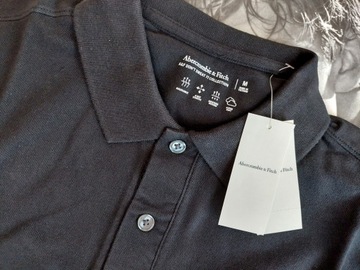 Abercrombie & Fitch - Crest Logo Don't Sweat It Polo - L -