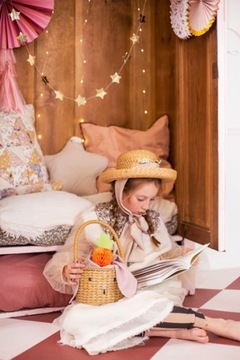 ПАСХАЛЬНАЯ КОРЗИНКА, БУМАЖНЫЙ ЗАЙЧИК, ДЕТСКАЯ ДЕТСКАЯ РОЖДЕСТВЕНСКАЯ КОРЗИНКА