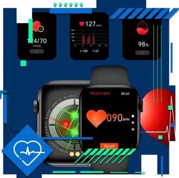 Часы SMARTWATCH SMARTBAND Шагомер для измерения сердечного ритма AMOLED Индукционный