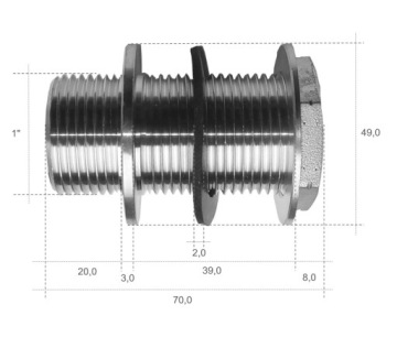 Латунная герметичная прокладка для бочки резервуара 1 