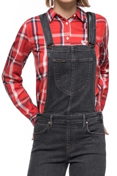 LEE BIB SKINNY DAMSKIE OGRODNICZKI JEANSOWE M