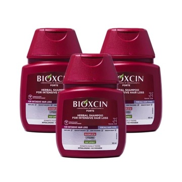 Bioxcin Forte Szampon przeciw silnemu wypadaniu włosów 3x100 ml
