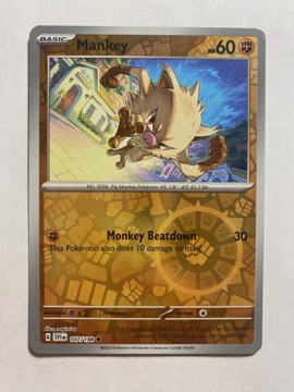 Scarlet & Violet reverse 107/198 Mankey